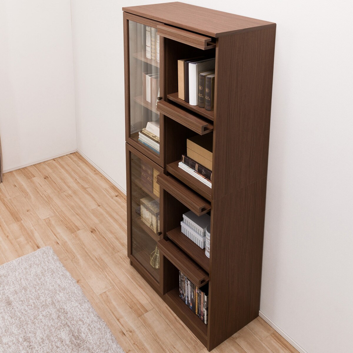 楽天市場】[幅80cm]フラップ扉本棚 (ビブリオGD80) ニトリ 【配送員