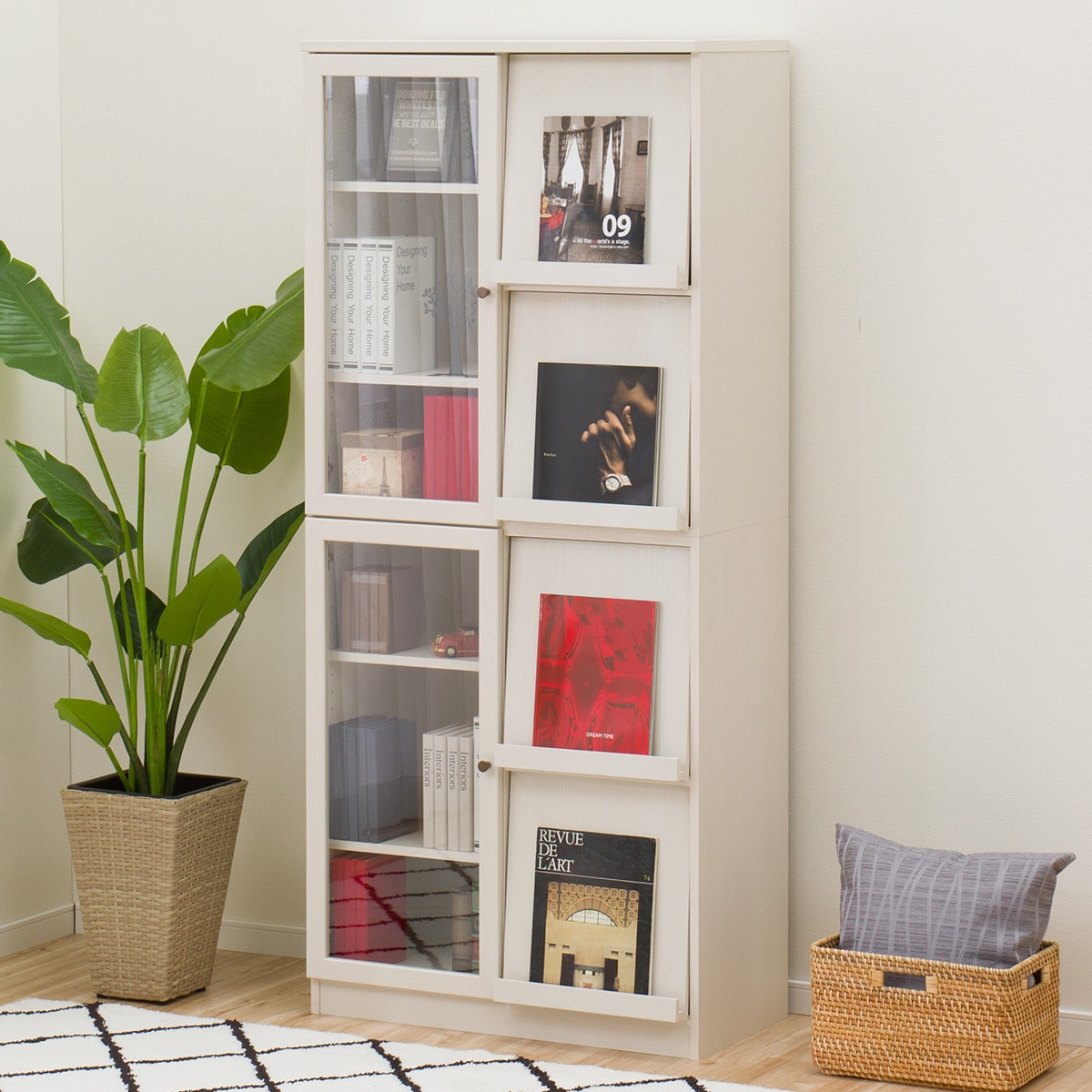 楽天市場】[幅80cm]フラップ扉本棚 (ビブリオGD80) ニトリ 【配送員