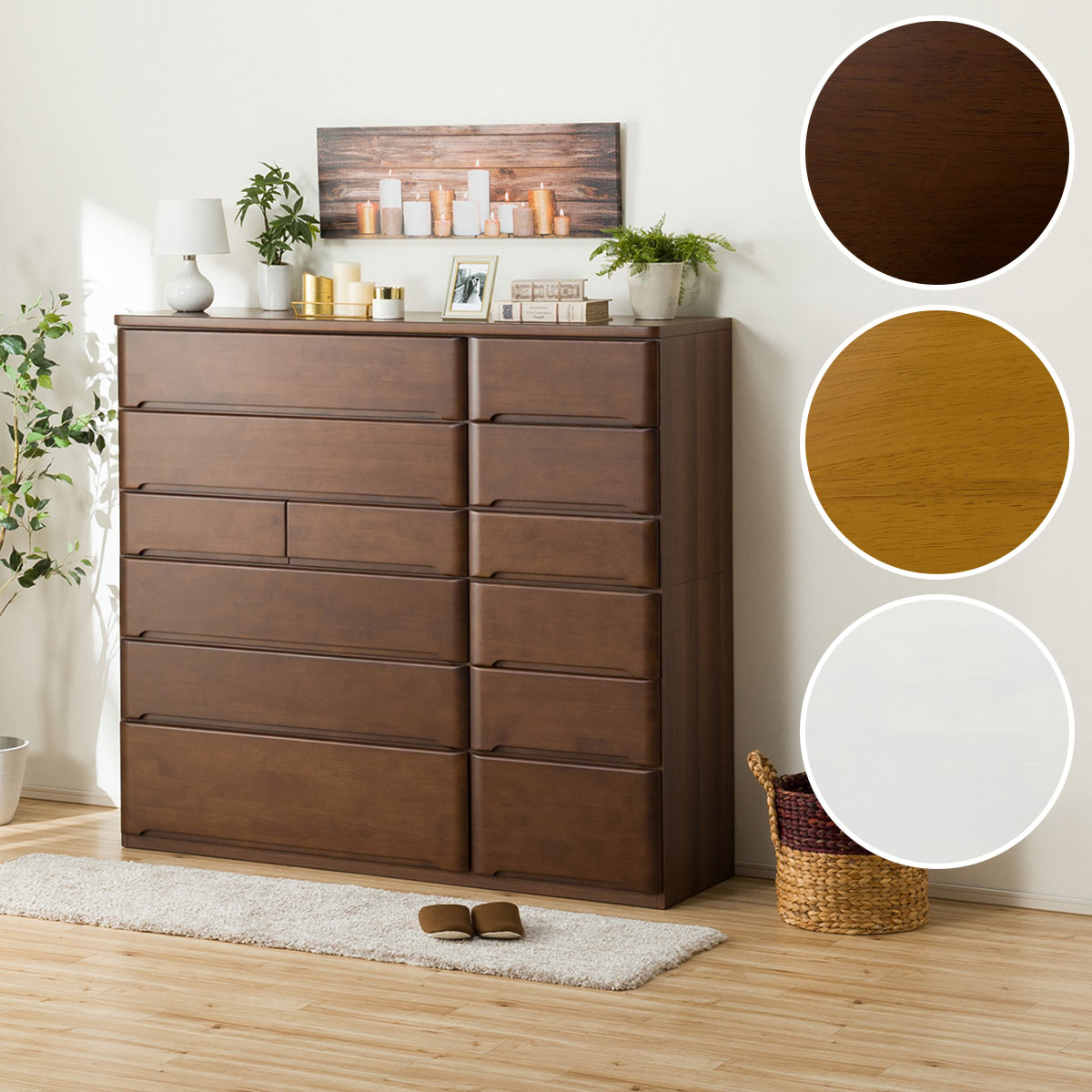 楽天市場】ハイチェスト 幅149cm (オウカ2 DVD150HC) ニトリ 【配送員