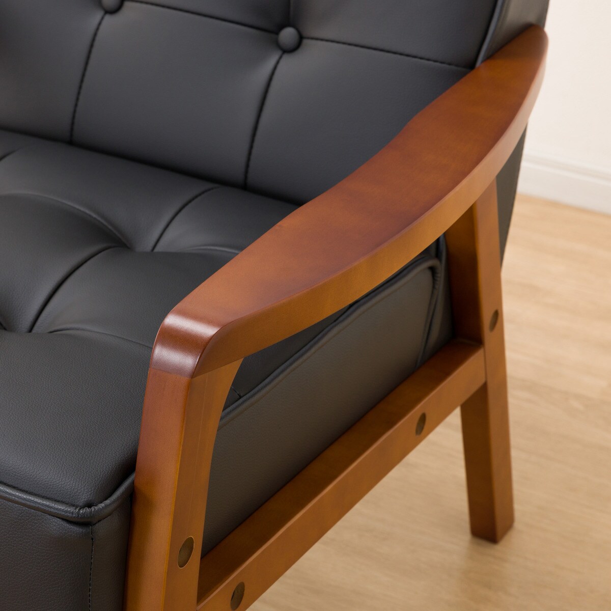 楽天市場】傷・汚れに強い合成皮革 1人掛け 1人用合皮ソファ (N