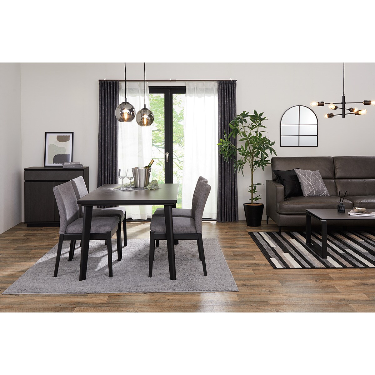 楽天市場】ダイニングテーブル5点セット(Nコレクション T-12 A/チェアC