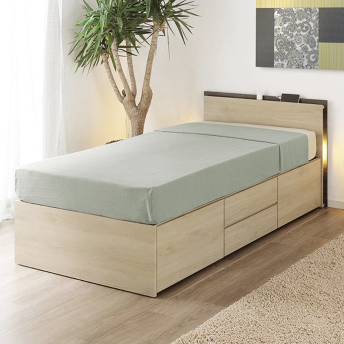 ニトリ ベッドフレーム LED 収納」の人気商品一覧 | 安い商品を通販