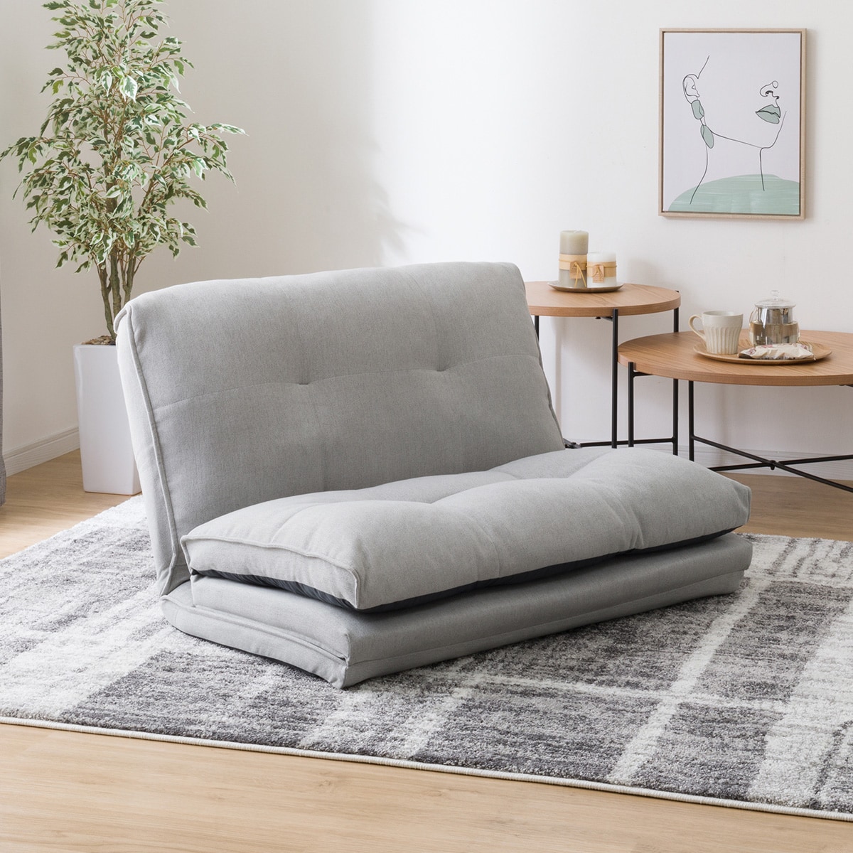 楽天市場】カジュアルソファ (CS-N02KID GY) ニトリ 【玄関先迄納品