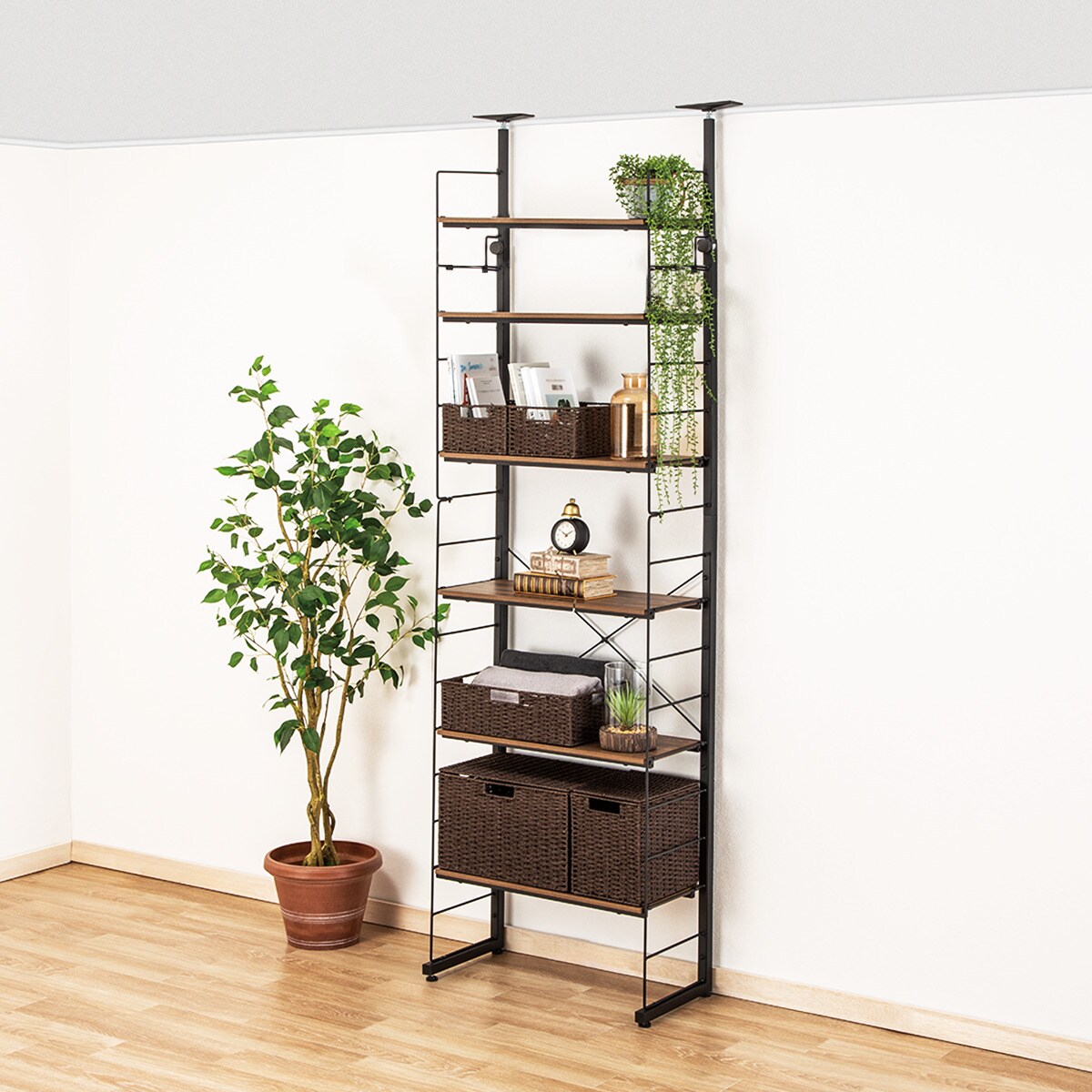 楽天市場】突っ張り壁面収納Nポルダ(幅60cm) ニトリ 【玄関先迄納品