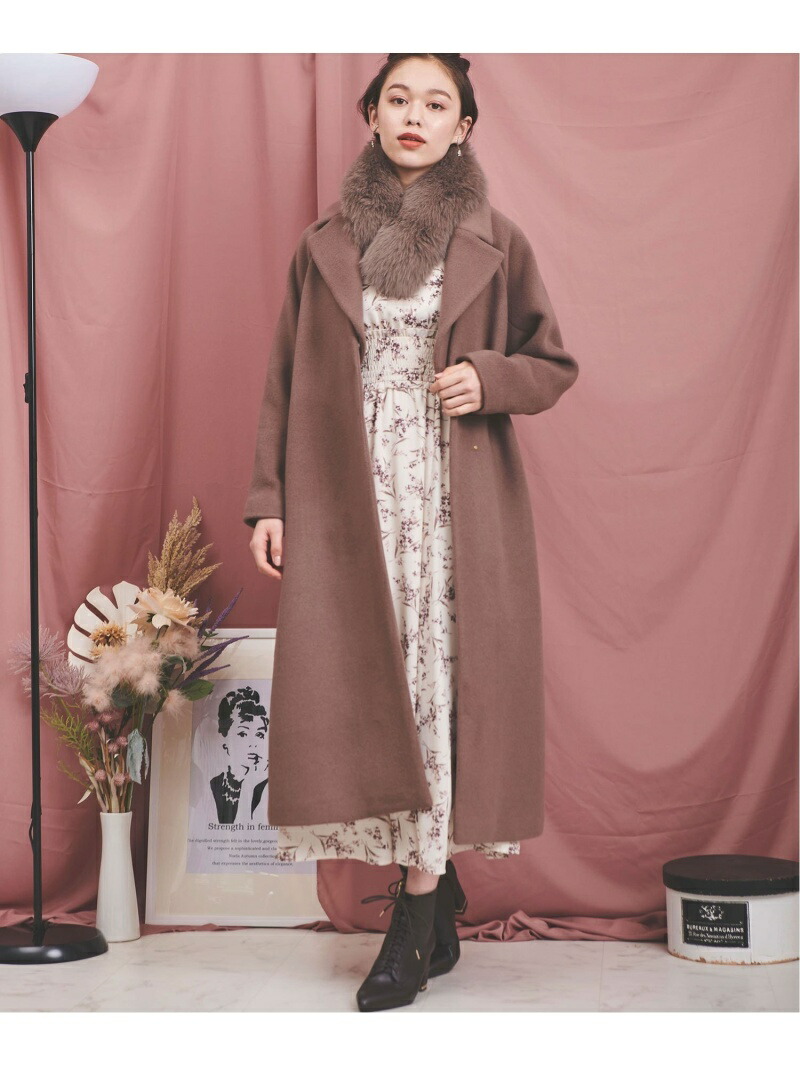 楽天市場】【SALE／70%OFF】ファーティペット付フレアチェスターコート