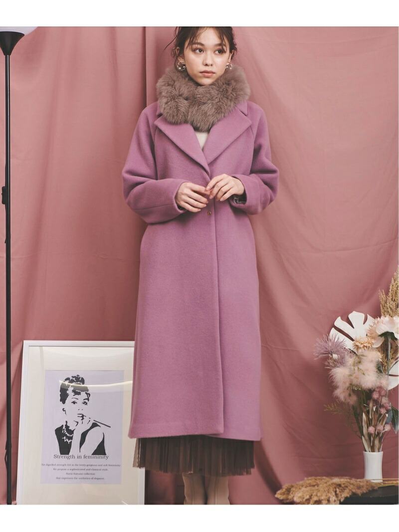 楽天市場】【SALE／70%OFF】ファーティペット付フレアチェスターコート