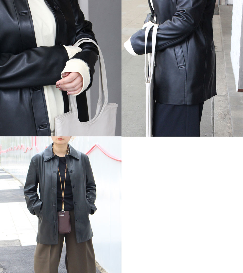 楽天市場】【s30】トゥデイフル TODAYFUL エコレザーステンカラー