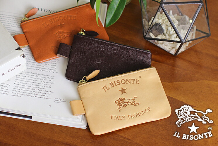 楽天市場】イルビゾンテ ポーチ ビッグロゴフラットポーチ(M) 54_1_