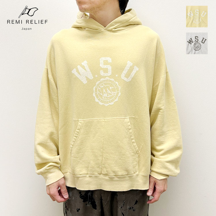 楽天市場】REMI RELIEF レミレリーフ SP加工3飛び裏毛パーカー(W.S.U