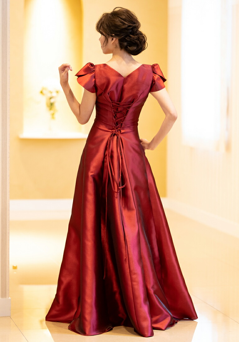 楽天市場】カラードレス 演奏会 ロングドレス 演奏会用ドレス サテン