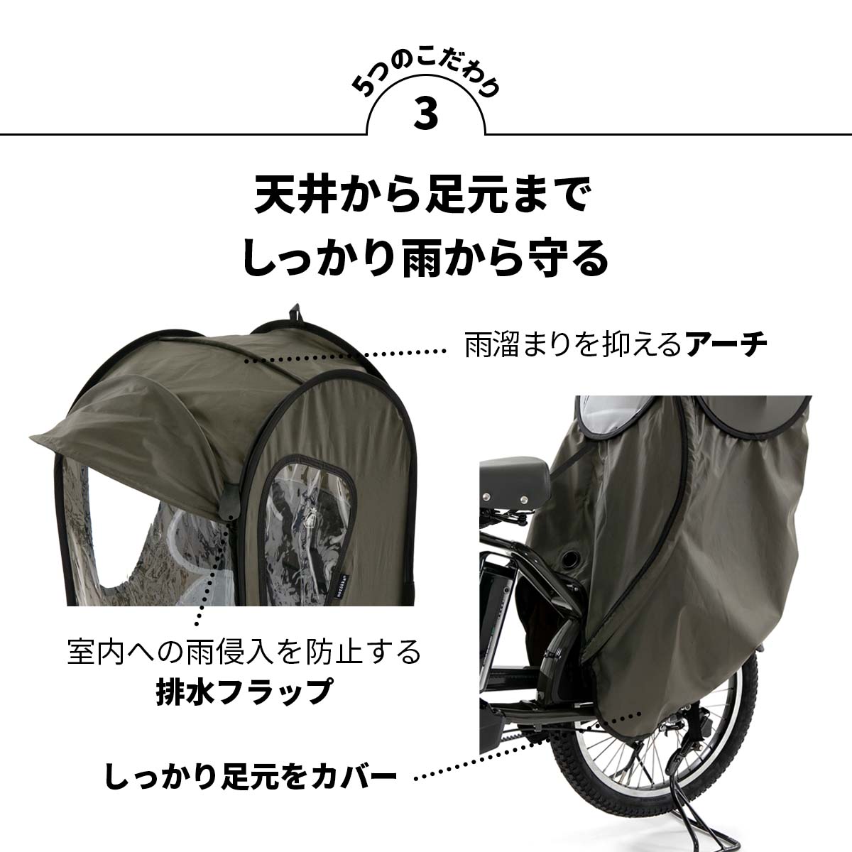楽天市場】自転車 レインカバー 防寒 チャイルドシート 後ろ 子供乗せ
