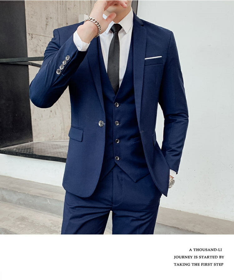 楽天市場】スーツ 3点セット メンズ おしゃれ ビジネススーツ