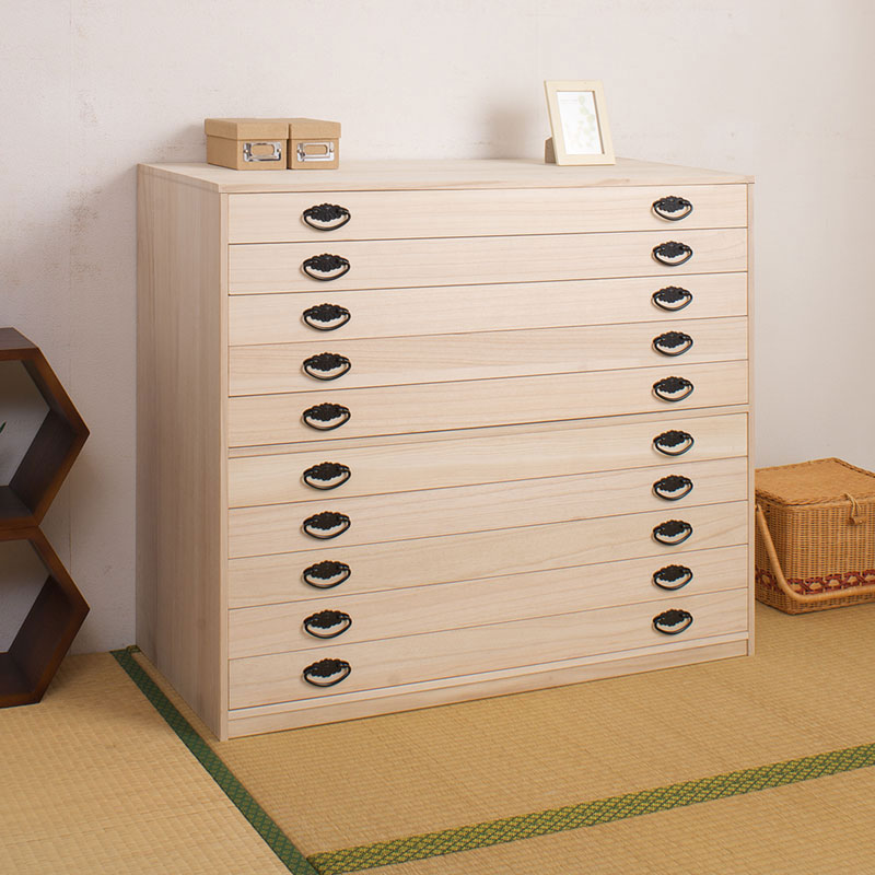 楽天市場】桐 たんす10段の通販