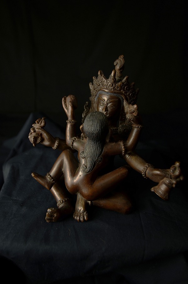 楽天市場】普賢シャクティ(歓喜仏)銅造彫金仕上げ : 仏像仏画チベット