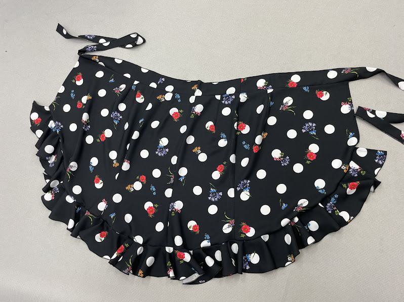 楽天市場】フラメンコ シージョ 巻きスカート セット 黒白水玉シージョ