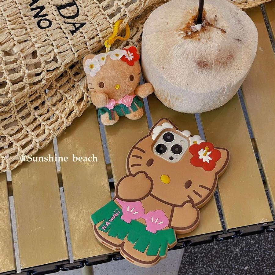 楽天市場】キティちゃん スマホケース キティ ハワイ風 日焼けキティ