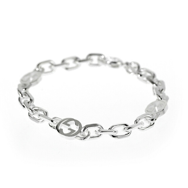 楽天市場】グッチ ブレスレット GUCCI インターロッキングG sterling