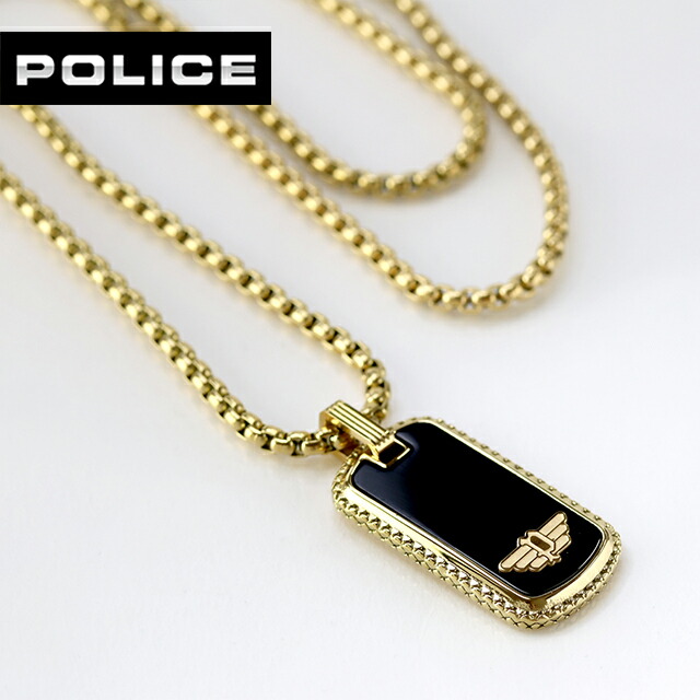楽天市場】ポリス ネックレス メンズ ブランド POLICE STAMP プレート