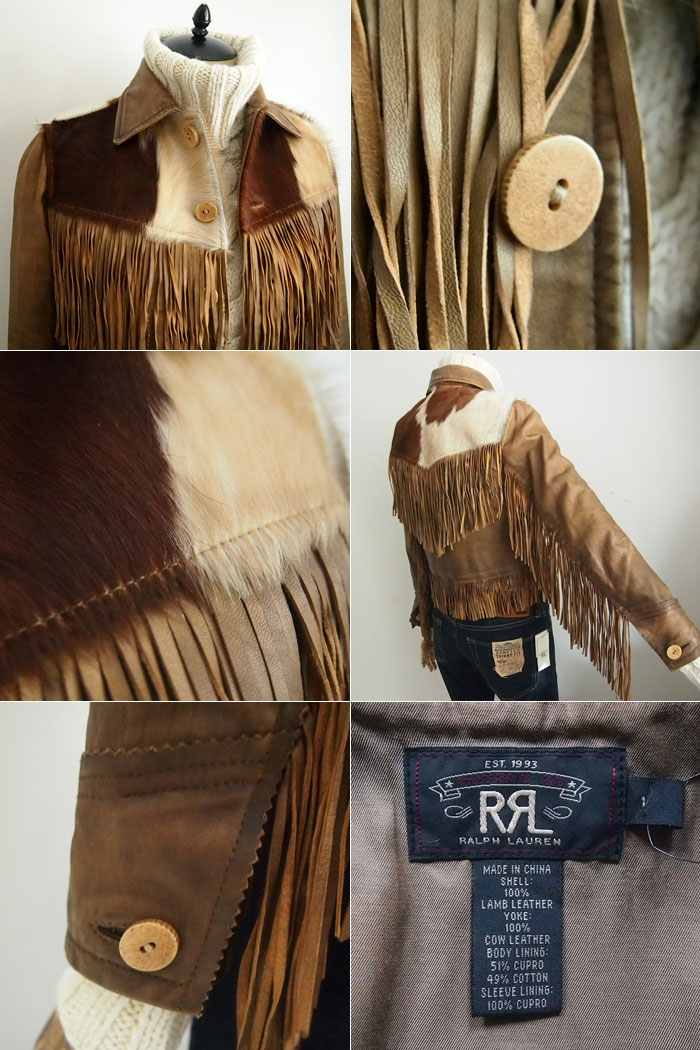 楽天市場】ラルフローレン ダブルアールエル レディース ラム レザー