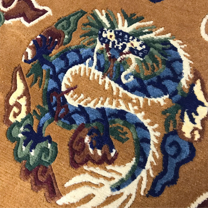 楽天市場】TIBETAN RUG チベタンラグ 絨毯 ドラゴン/Dragon/182×121