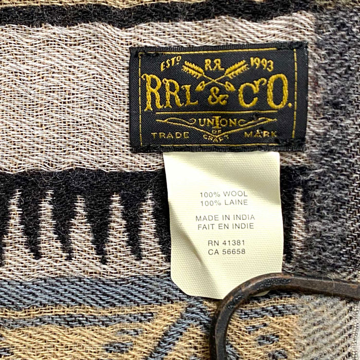 楽天市場】ラルフローレン ダブルアールエル RRL ネイティブ柄 ウール