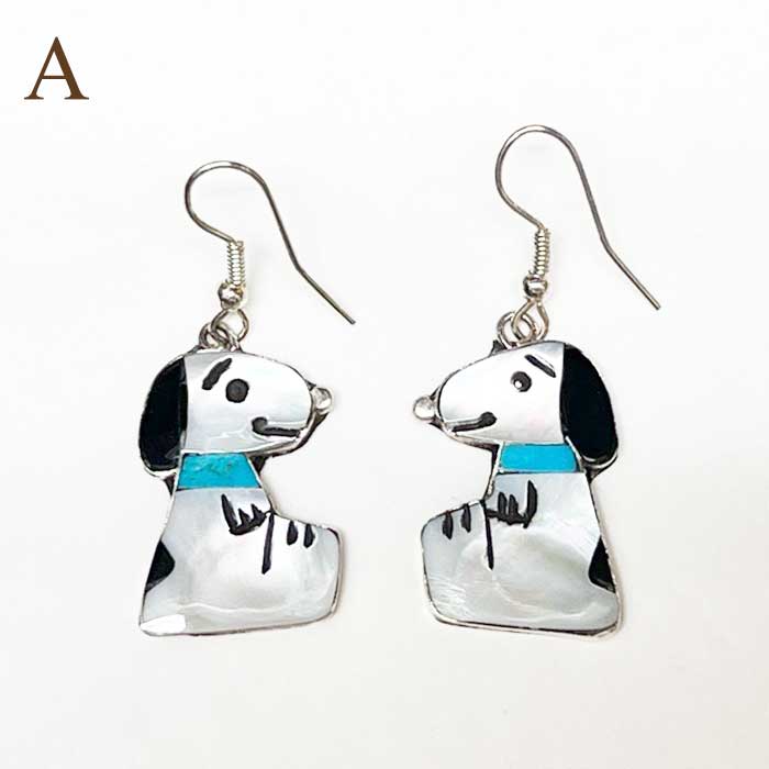 楽天市場】インディアンジュエリー ズニ族 スヌーピー インレイ