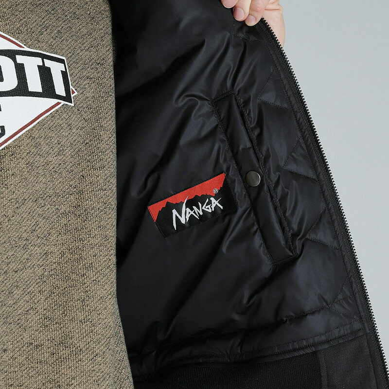 楽天市場】ショット×ナンガ メンズ ヒノック MA-1 Schott x NANGA