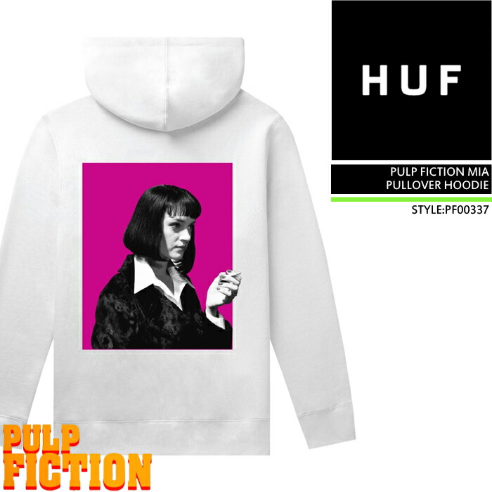 楽天市場】レビューでクーポン☆ハフ パーカー huf PULP FICTION MIA P