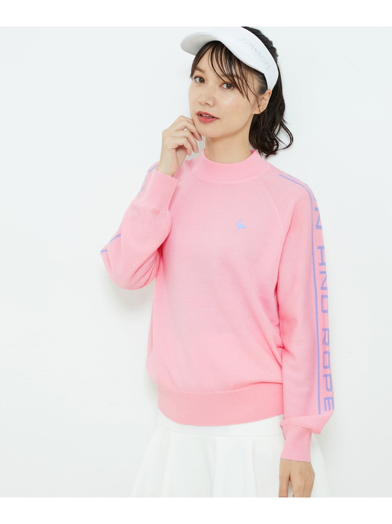 楽天市場】【SALE／70%OFF】袖ロゴ入りモックネックプルオーバー