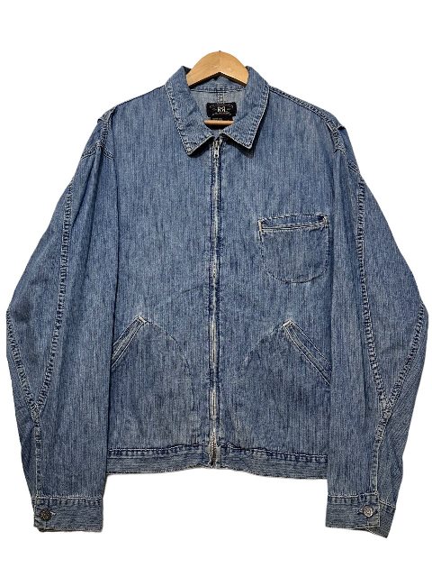 楽天市場】USA製 90s RRL 91-B Type Denim Work Jacket 薄青 L ダブル