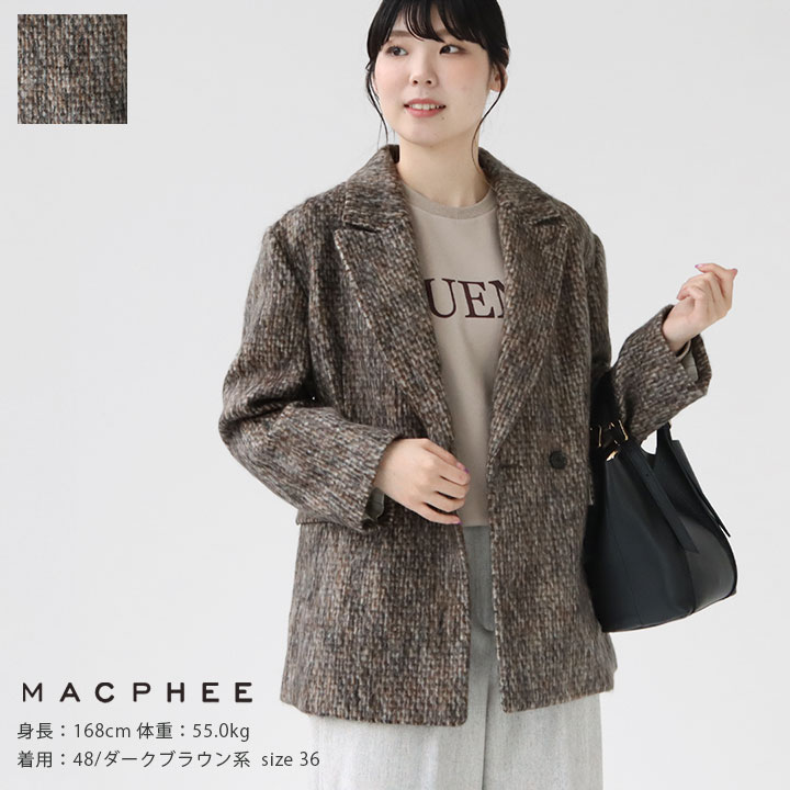 楽天市場】MACPHEE(マカフィー) モヘヤミックスシャギー ダブル