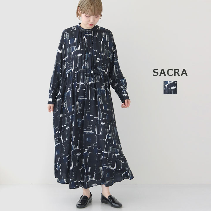 楽天市場】SACRA サクラ｜ブラッシュペインティング ワンピース