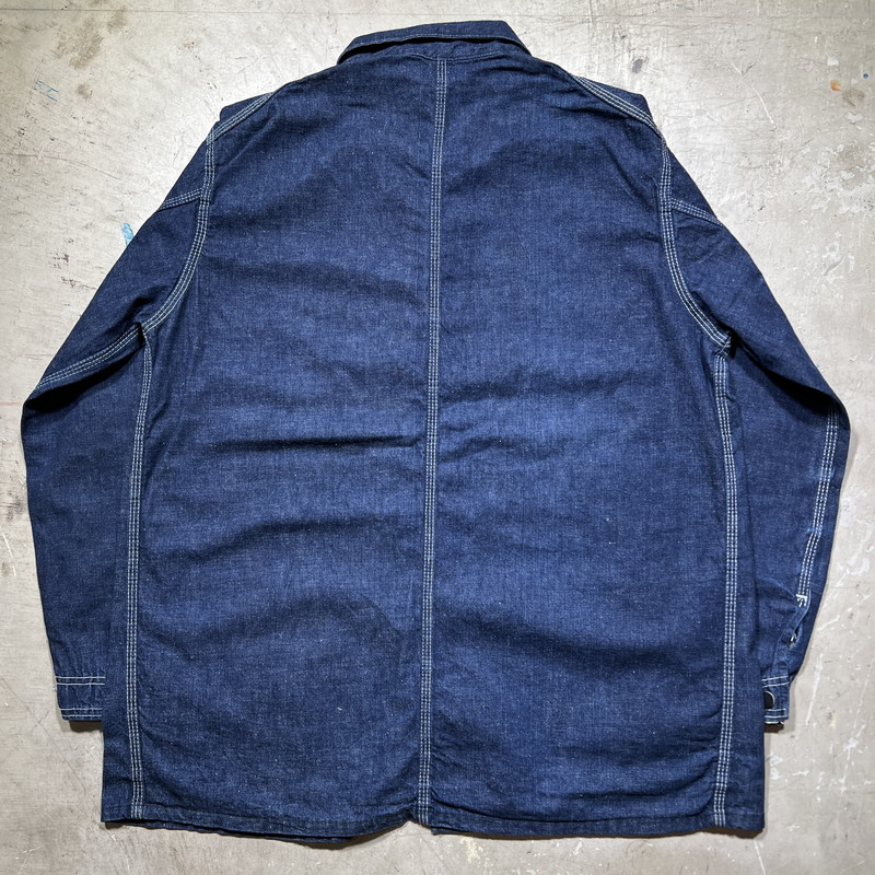 楽天市場】Unknown 40~50's デニムカバーオール 黒ラッカー4つボタン