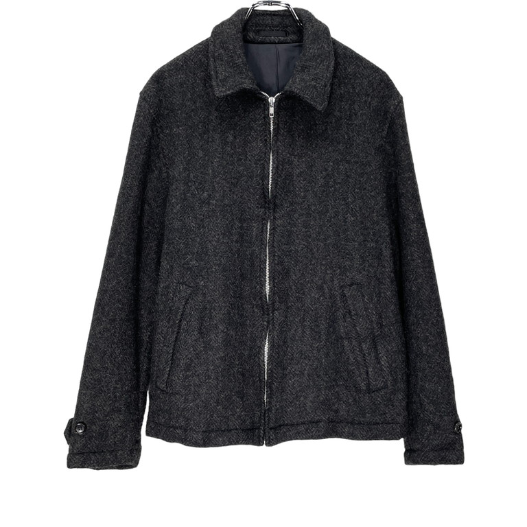 楽天市場】COMME des GARCONS HOMME 03AW BOILED WOOL ZIP-UP JACKET