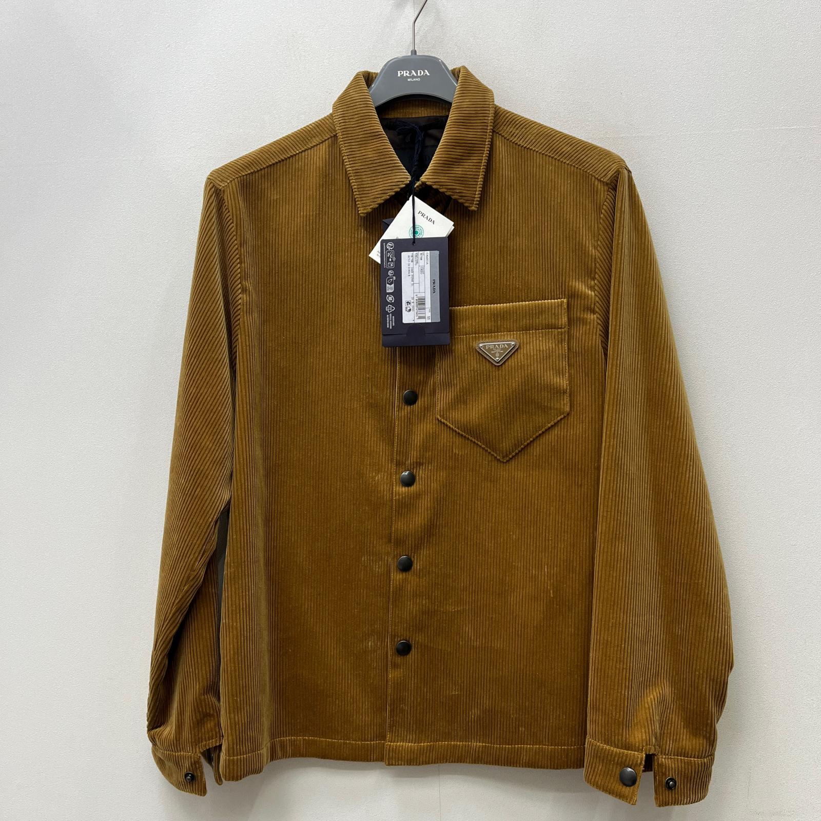 楽天市場】【中古】PRADA | プラダ コーデュロイ シャツ:サンド
