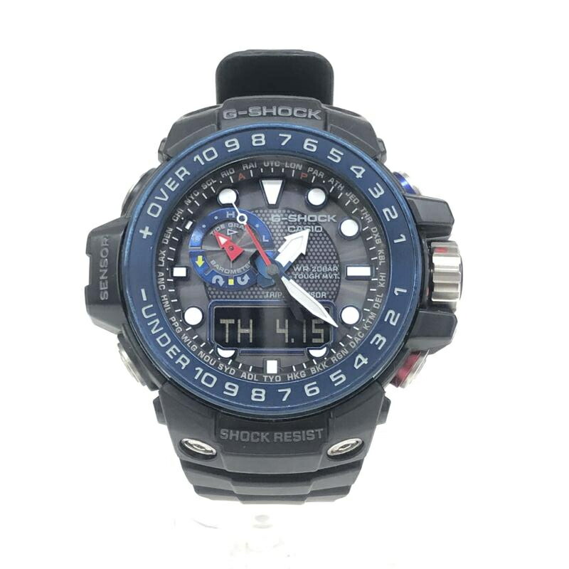 楽天市場】【中古】G-SHOCK GWN-1000B-1BJF ガルフマスター CASIO ジー