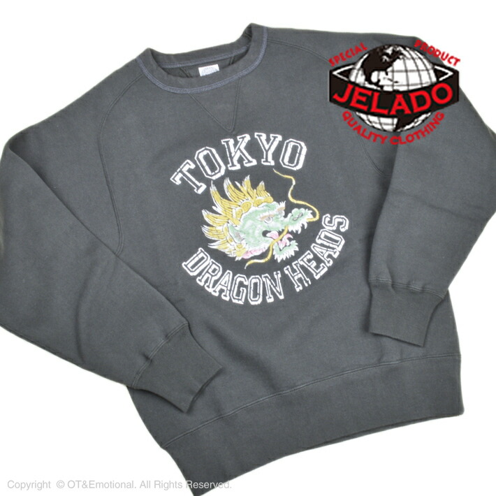 楽天市場】ジェラード(JELADO) スウェットシャツ TOKYO DRAGON HEADS