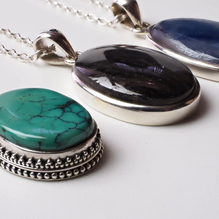 楽天市場】インド 天然石 パワーストーン925シルバーネックレス