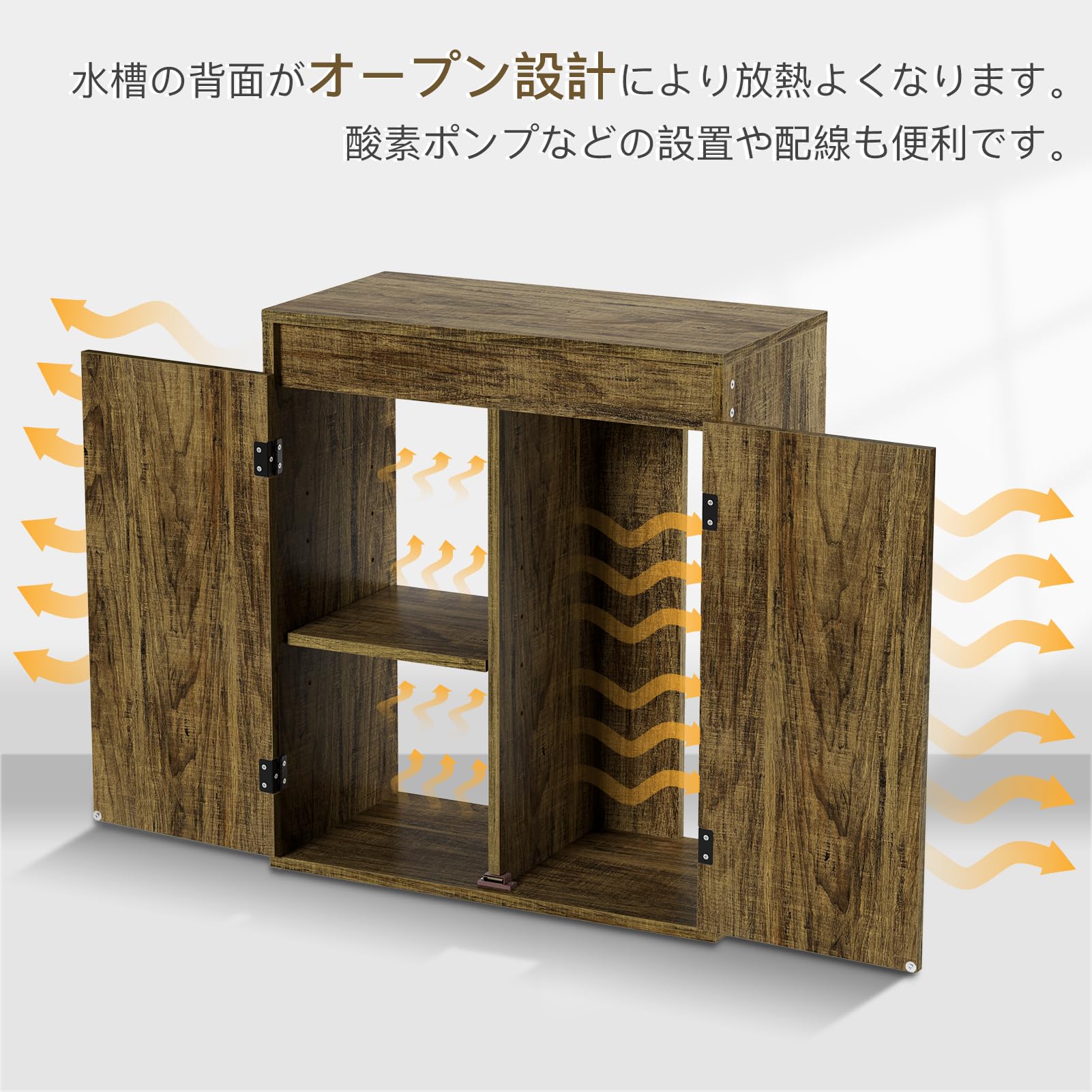 楽天市場】【木製】DEWEL 水槽 台 水槽 置き場 水槽設置台 幅60×奥行30