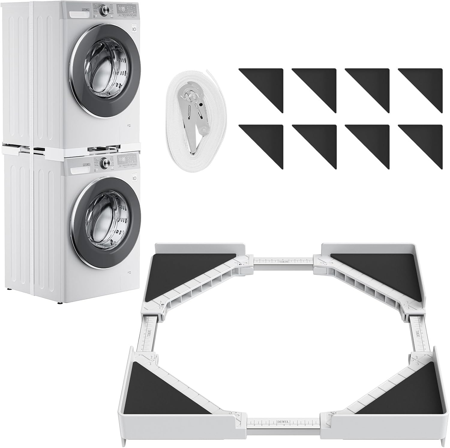 楽天市場】【2月末SALE！15％OFF券付】 DEWEL 洗濯機支え 乾燥機