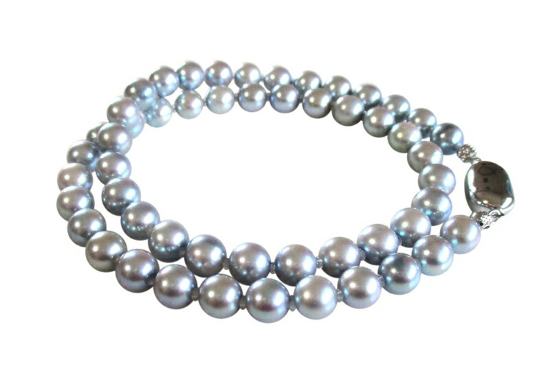 楽天市場】アコヤ真珠 ネックレス 7.0-7.5mm グレー あこや 本真珠