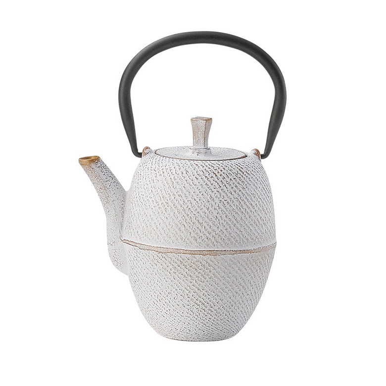 楽天市場】南部鉄器 急須 ホワイトゴールド 筒型刷毛目 : TABLE ＆ STYLE