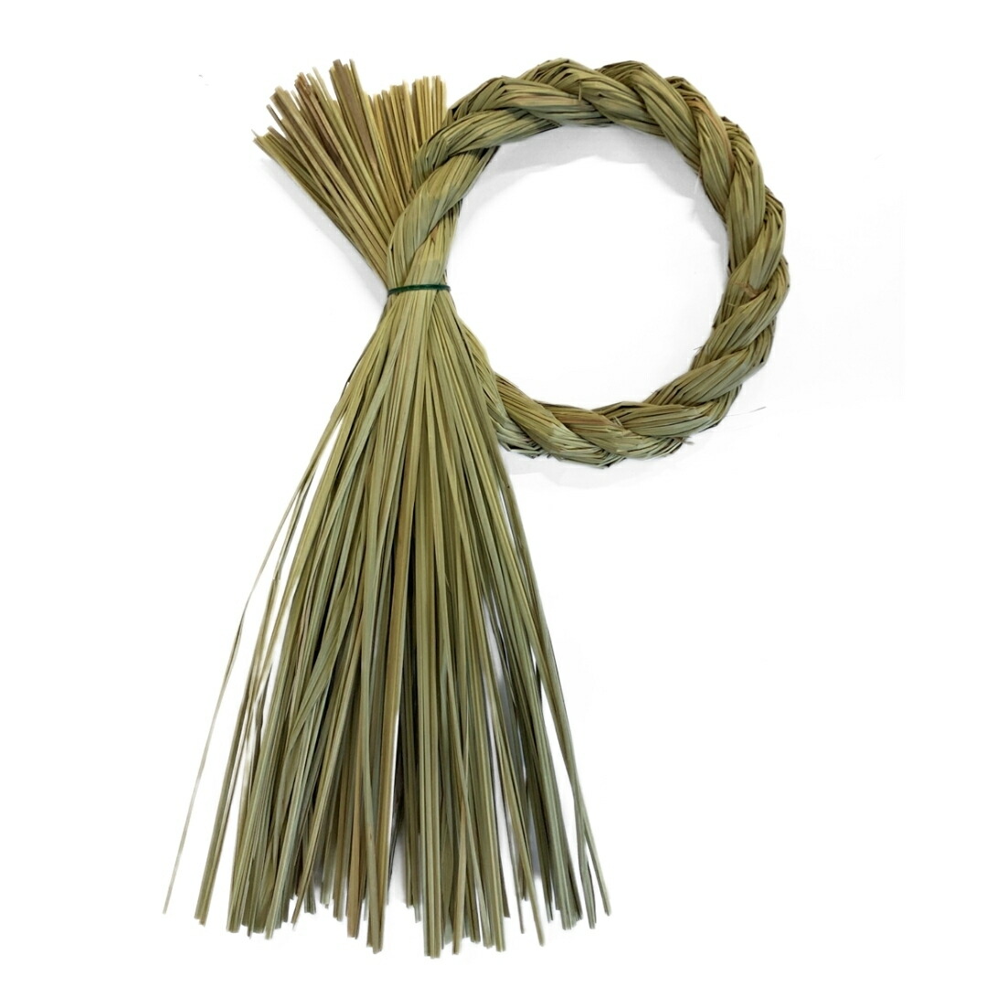 楽天市場】秀〆 しめ縄 材料 リース 土台 草 q型 30cm ハンドメイド