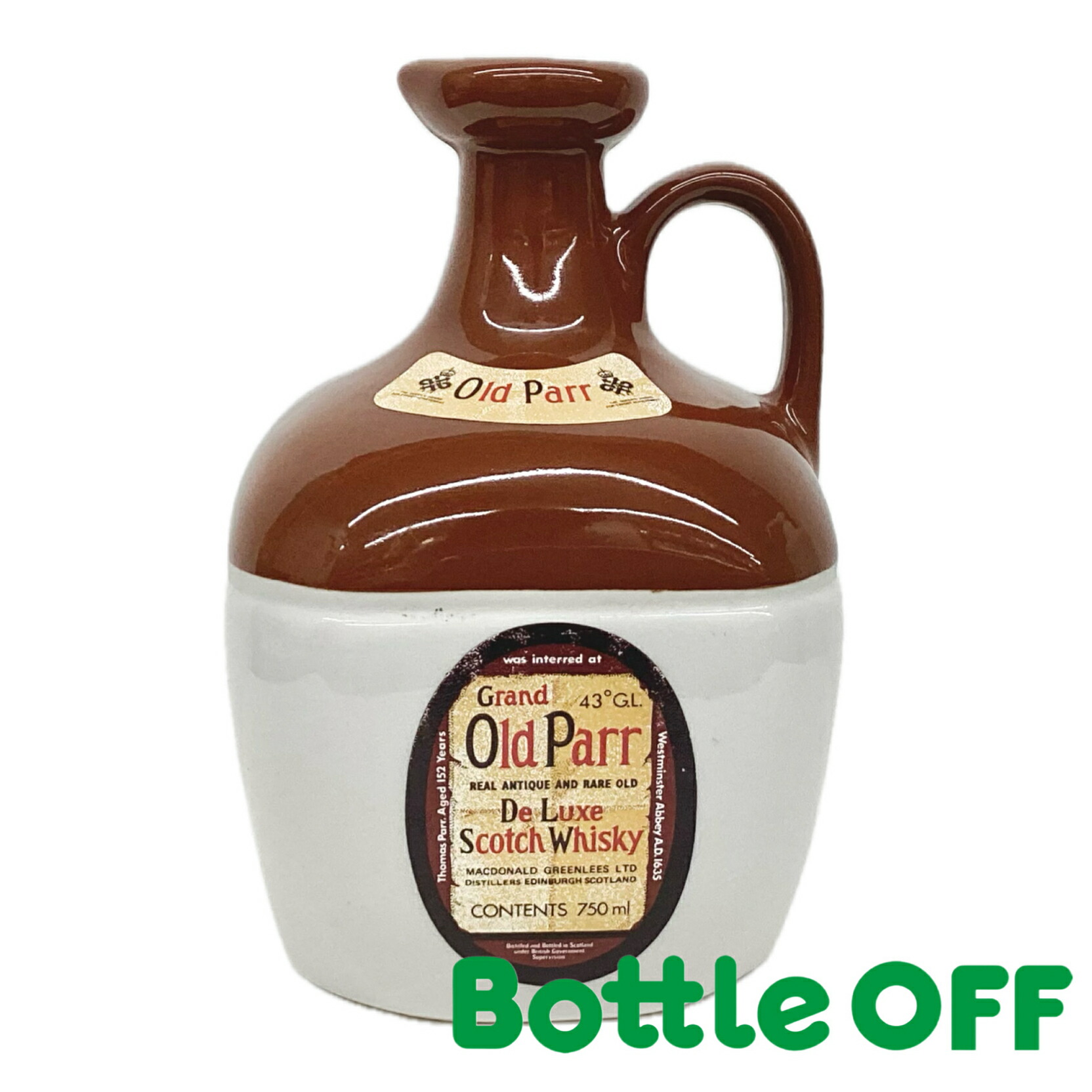楽天市場】オールドパー 陶器ボトル 750ml 43% OldParr オールドボトル