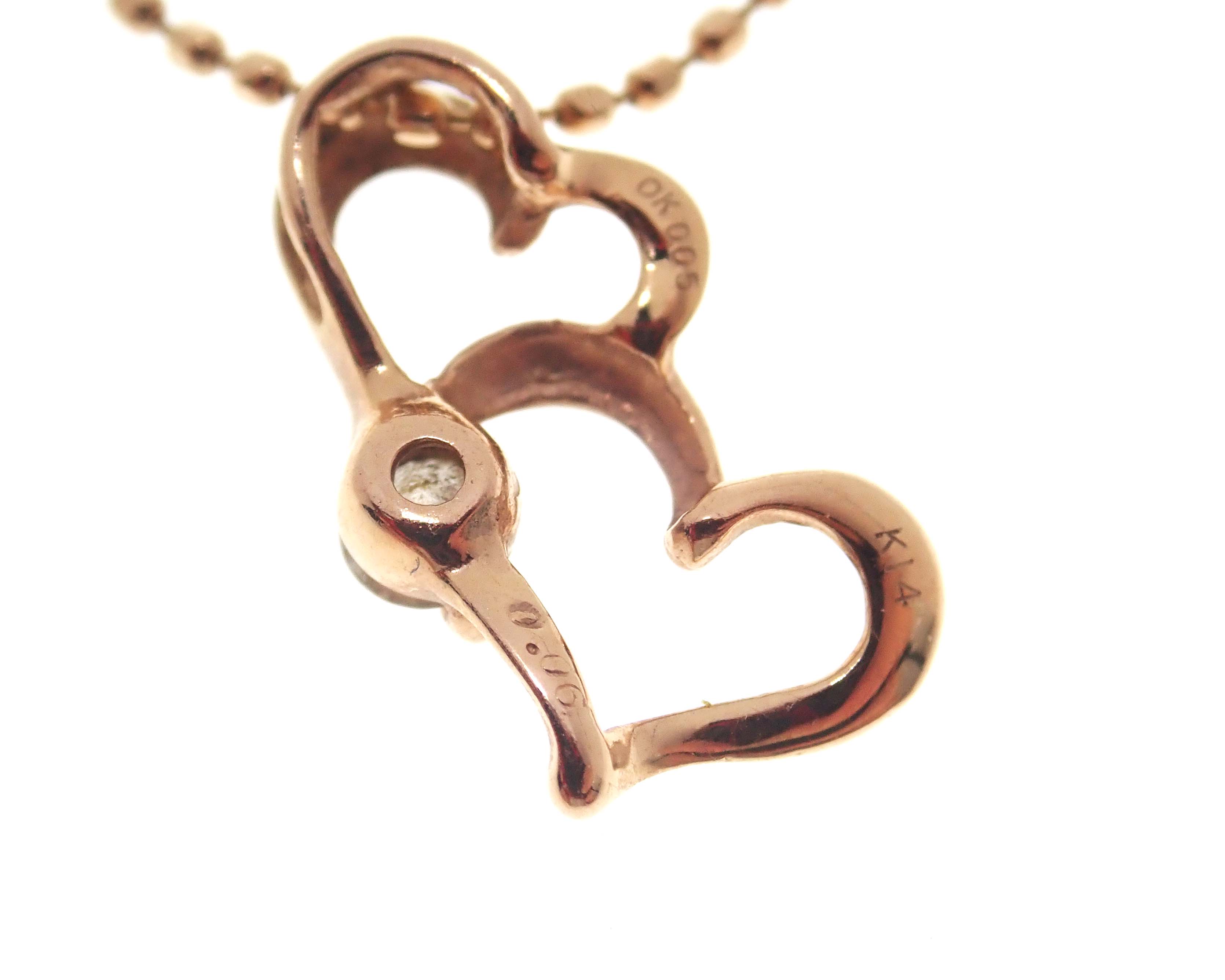 楽天市場】【TSUTSUMI】ツツミ ダブルオープンハートダイアネックレス