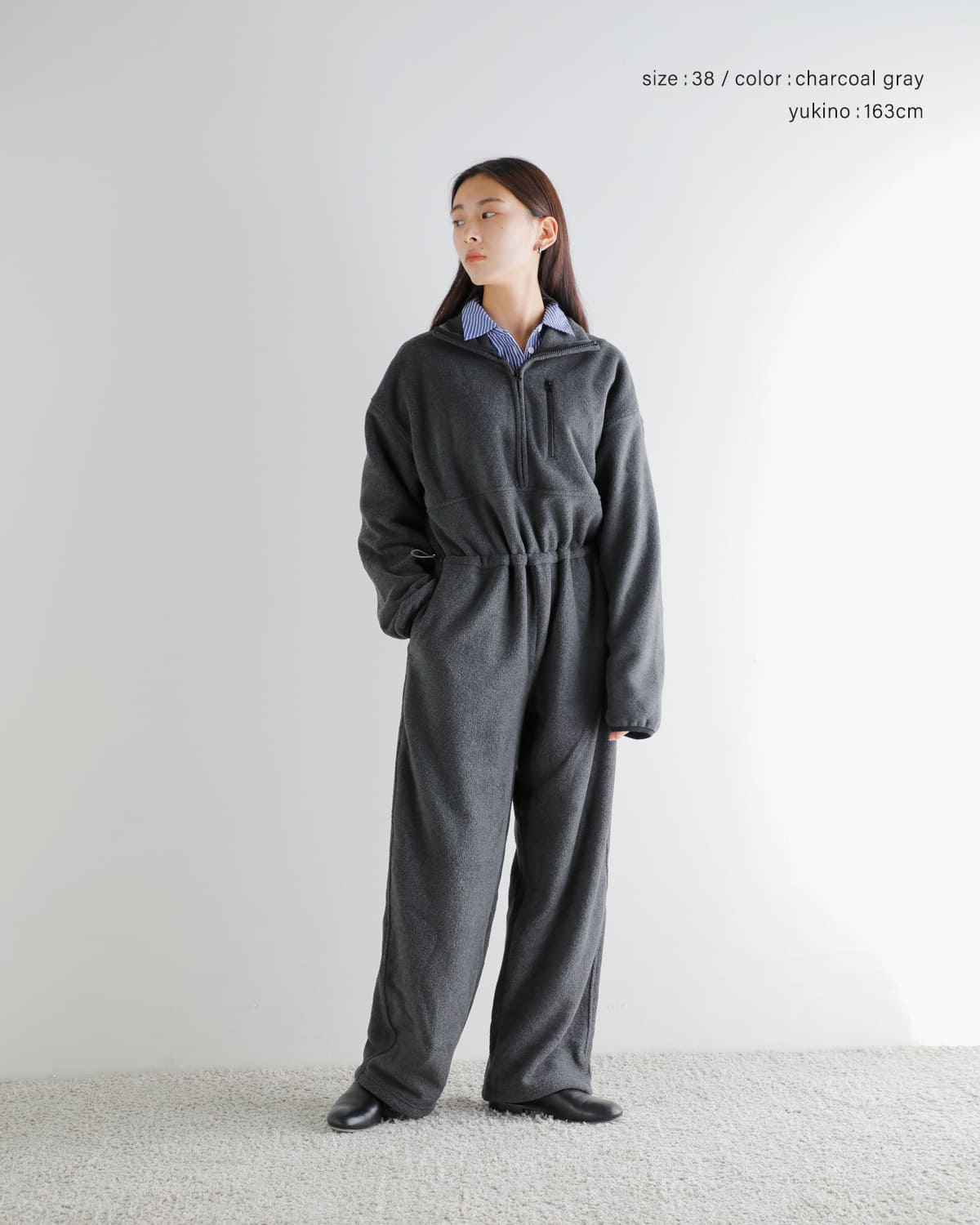 楽天市場】anuke アンヌーク フリース ハーフジップ コンビネゾン