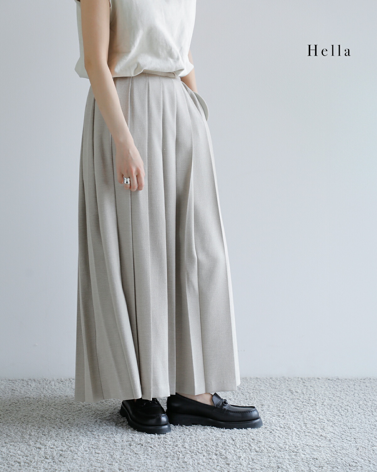 楽天市場】セール【60%OFF】Hella ヘラ ロング プリーツ スカート