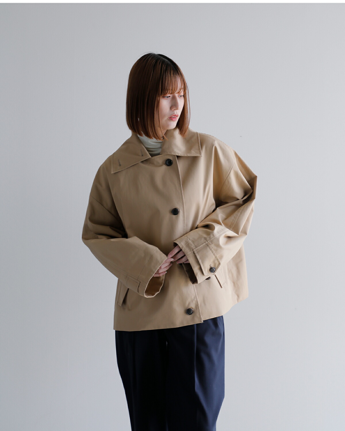 楽天市場】CREDONA クレドナ 60/2 コットン ギャバジン ショート