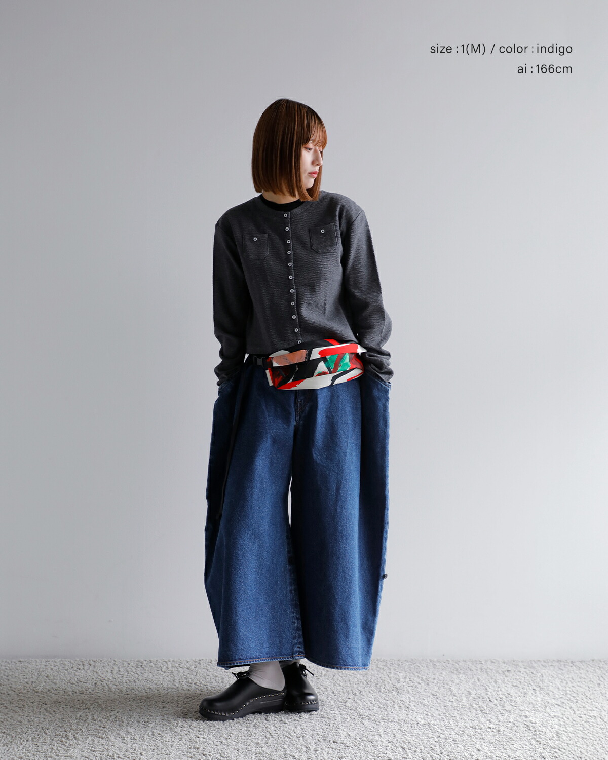 楽天市場】KURO クロ ペーパーフォールディング デニム パンツ “PAPER