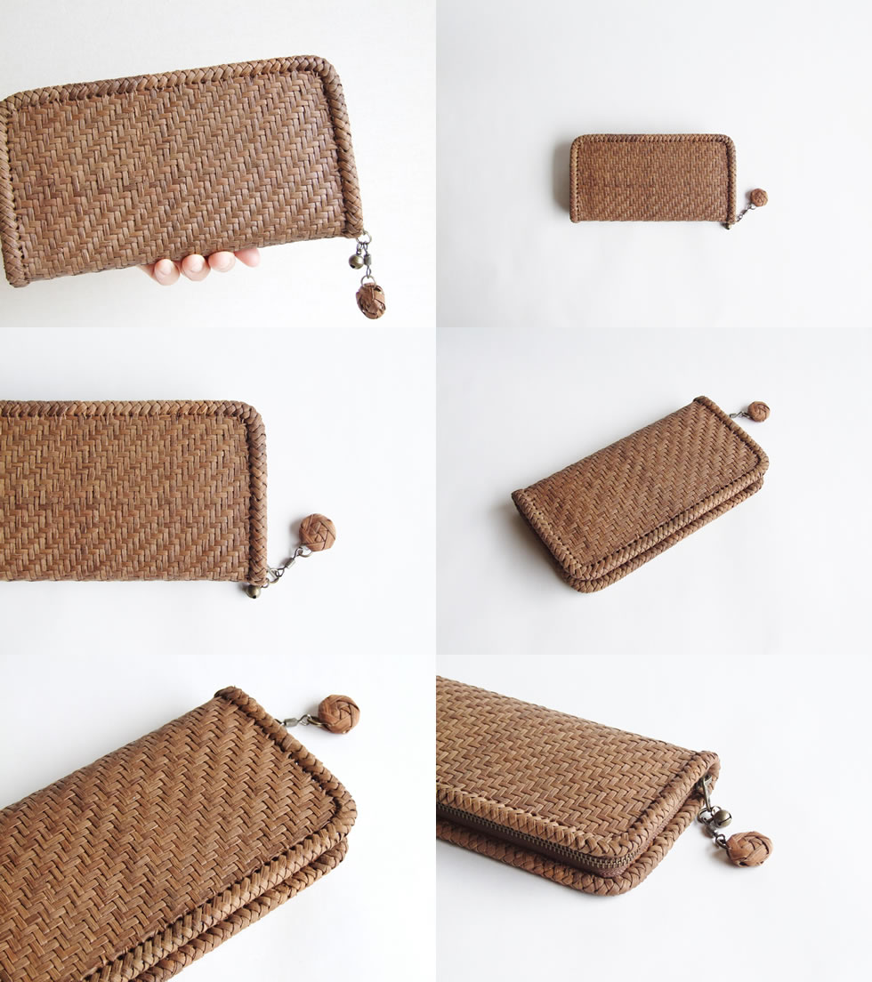 楽天市場】純国産 山葡萄蔓細工 山葡萄の財布 3mm特上網代編み